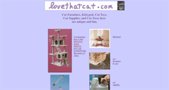 Desktop Screenshot of lovethatcat.com
