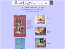 Tablet Screenshot of lovethatcat.com